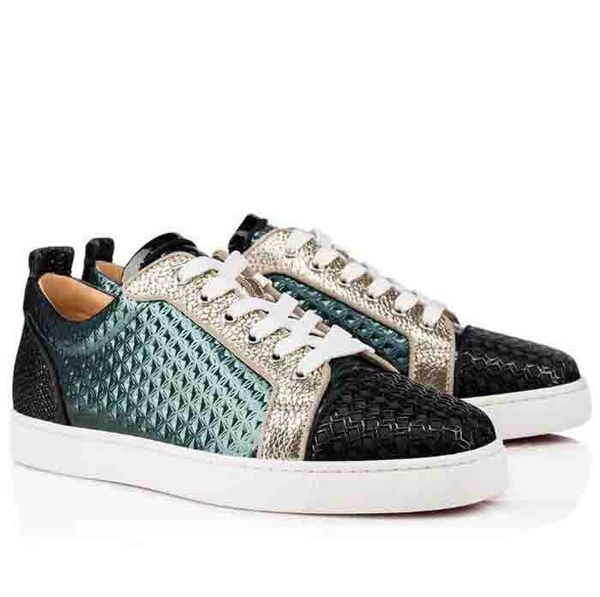 classic r sneakers red bottom low cut spikes flats shoes for men women leather sneakers casual shoes with dust bag, Black
classic r sneakers red bottom low cut spikes flats shoes for men women leather sneakers casual shoes with dust bag, Black