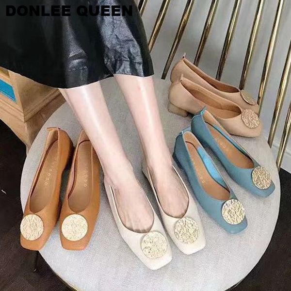 brand round metal buckle flats shoes women low heel square toe female shoes ballet slip on loafers soft ballerina zapatos mujer, Black
brand round metal buckle flats shoes women low heel square toe female shoes ballet slip on loafers soft ballerina zapatos mujer, Black