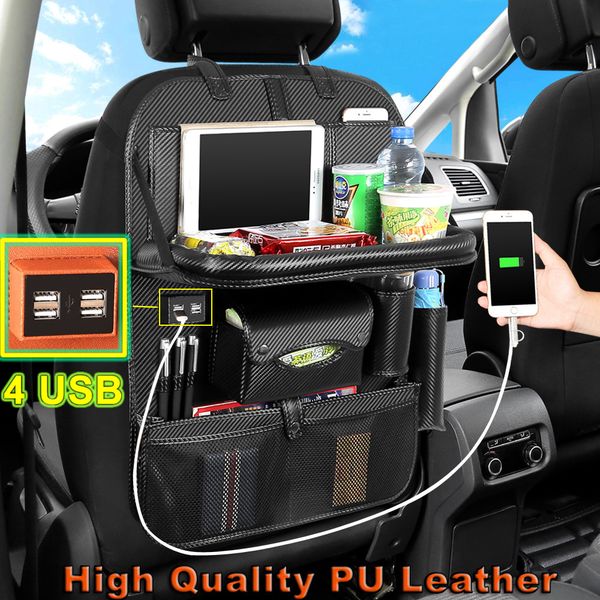 support dropshipping luxury car seat back organizer multi-pocket pu leather with 4 usb charging outlets
support dropshipping luxury car seat back organizer multi-pocket pu leather with 4 usb charging outlets