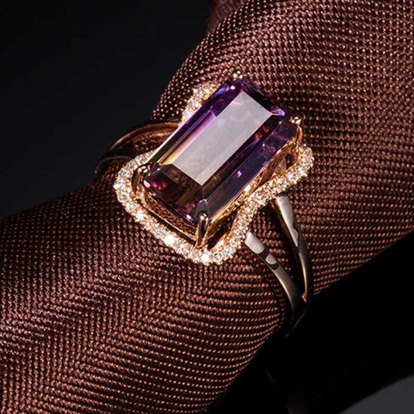 luxury women engagement zircon ring rose gold color rectangle purple stone gradient micro cz paved rings jewelry 222, Golden;silver
luxury women engagement zircon ring rose gold color rectangle purple stone gradient micro cz paved rings jewelry 222, Golden;silver