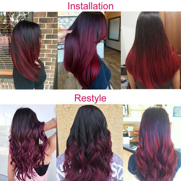 гху ombre straight человеческих волос пучки two tone 1b / 99j перуанский волос пучки straight 3 пк / мешок burgundy перуанский extensions пр, Black 
гху ombre straight человеческих волос пучки two tone 1b / 99j перуанский волос пучки straight 3 пк / мешок burgundy перуанский extensions пр, Black
