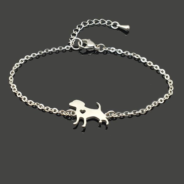 love dog animal stainless steel charm bracelet stainless steel dog pendant chain bracelet for women girl, Golden;silver
love dog animal stainless steel charm bracelet stainless steel dog pendant chain bracelet for women girl, Golden;silver