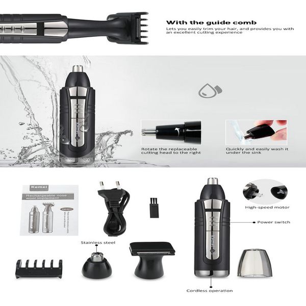 kemei km-6511 2-in-1 electric nose hair rasoio per capelli nasali remover machine xadvu
kemei km-6511 2-in-1 electric nose hair rasoio per capelli nasali remover machine xadvu