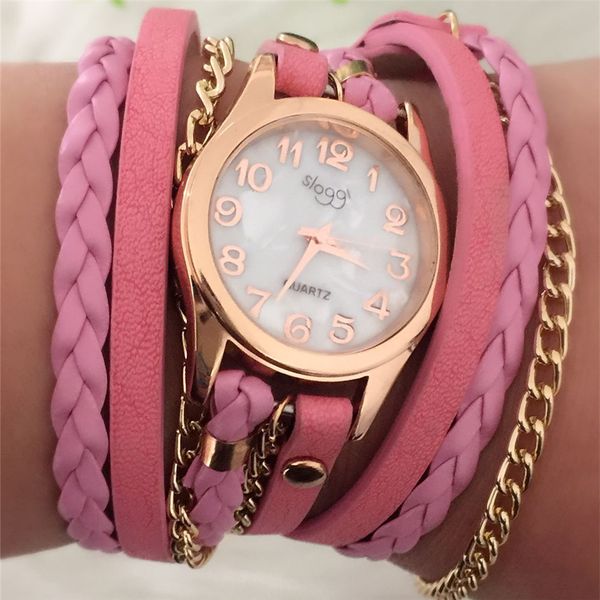 2019fasionselling sloggi women's bracelet watch hand-woven three-loop winding quartz watch women's a generation, Slivery;brown
2019fasionselling sloggi women's bracelet watch hand-woven three-loop winding quartz watch women's a generation, Slivery;brown