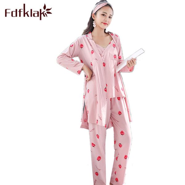women's clothing autumn 2019 pijama sleepwear for women pajamas 3 pieces long sleeve pyjamas sets home clothes fdfklak, Black;red
women's clothing autumn 2019 pijama sleepwear for women pajamas 3 pieces long sleeve pyjamas sets home clothes fdfklak, Black;red