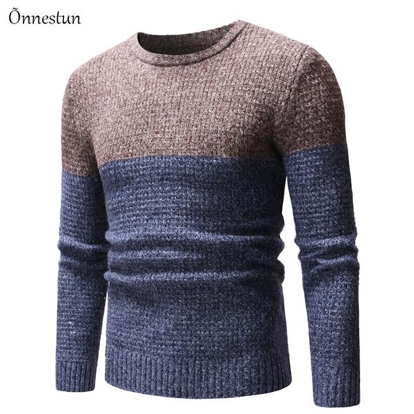 onnestun pullover knitting sweaters men clothing new slim fit sweater men fashion casual long sleeve color stitching sweater, White;black
onnestun pullover knitting sweaters men clothing new slim fit sweater men fashion casual long sleeve color stitching sweater, White;black
