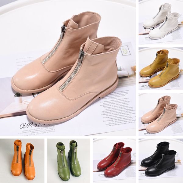 2019 retro fashion waterproof luxury designer boots leather ladies simple and comfortable martin boots size 35-40 original packaging, Black
2019 retro fashion waterproof luxury designer boots leather ladies simple and comfortable martin boots size 35-40 original packaging, Black