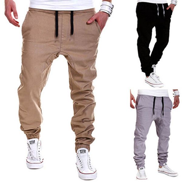 men's fashion casual elastic drawstring pants baggy sweatpants harem trousers, Black
men's fashion casual elastic drawstring pants baggy sweatpants harem trousers, Black