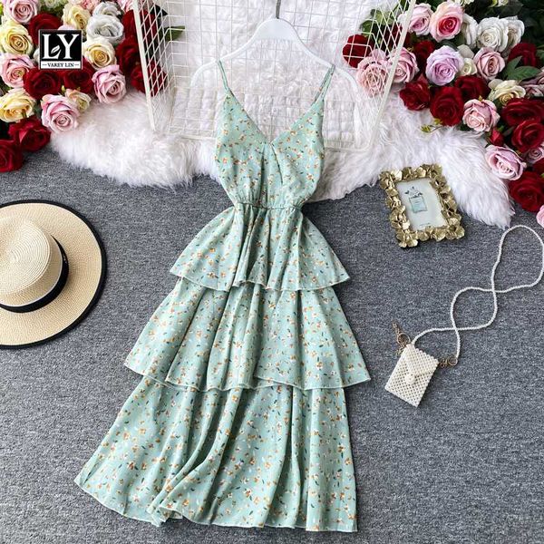 ly varey lin 2020 new summer v neck spaghetti strap chiffon dress a line sleeveless mid-calf floral dress, Black;gray
ly varey lin 2020 new summer v neck spaghetti strap chiffon dress a line sleeveless mid-calf floral dress, Black;gray