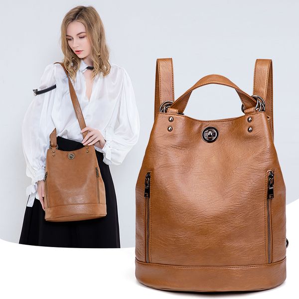 2020 new genuine leather women backpack for teenager girl large capacity multifunction school backpack sheepskin travel mochila
2020 new genuine leather women backpack for teenager girl large capacity multifunction school backpack sheepskin travel mochila