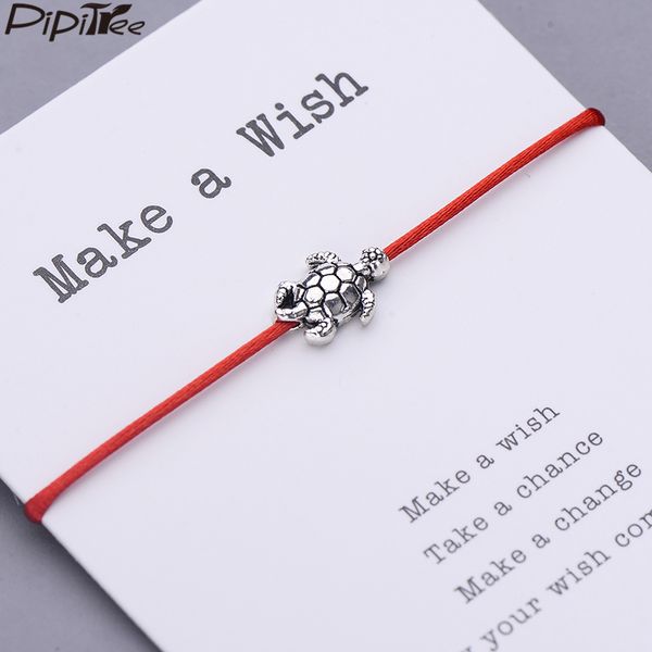 pipitree lucky sea turtle tortoise charm bracelet wristband red string bracelets for women children gift pulseras jewelry, Golden;silver
pipitree lucky sea turtle tortoise charm bracelet wristband red string bracelets for women children gift pulseras jewelry, Golden;silver