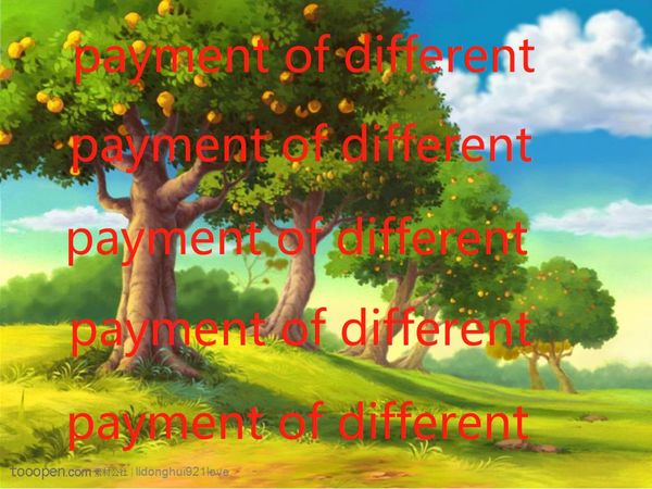 payment for different, Blue;gray