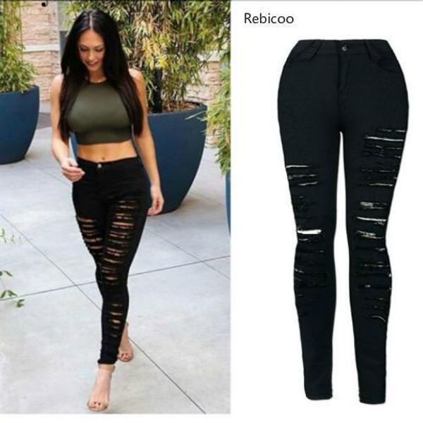 new ripped jeans for women women plus size ripped trousers stretch pencil pants leggings pants, Blue
new ripped jeans for women women plus size ripped trousers stretch pencil pants leggings pants, Blue