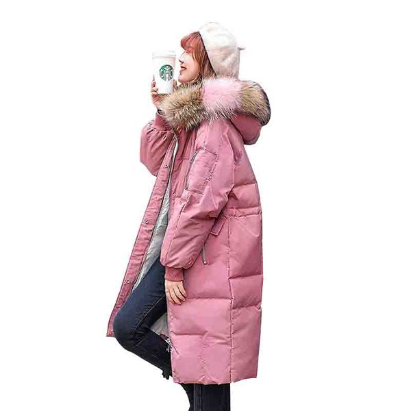 fashion real fur collar down jacket woman winter coat 2019 new loose hooded 90% white duck down coat thick warm long parka, Black
fashion real fur collar down jacket woman winter coat 2019 new loose hooded 90% white duck down coat thick warm long parka, Black
