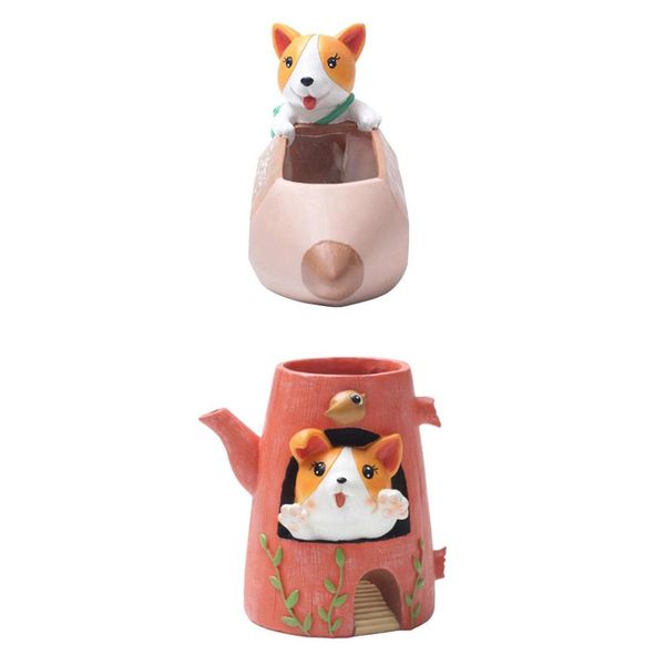2pcs resin animal plant pot adorable succulent planter deskflowerpot 
2pcs resin animal plant pot adorable succulent planter deskflowerpot