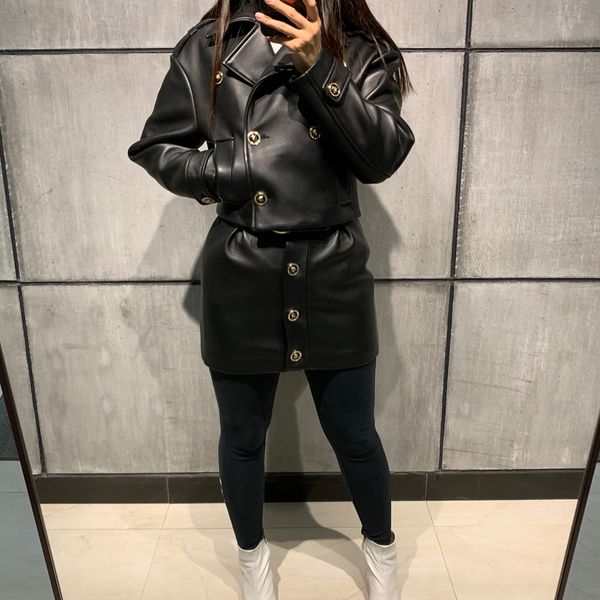 ladies real leather jacket women real leather jacket thick and soft, Black 
ladies real leather jacket women real leather jacket thick and soft, Black