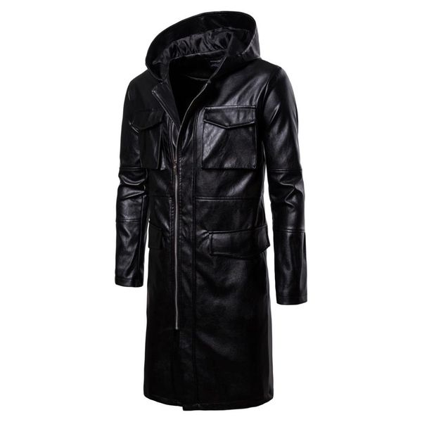 2019 autumn and winter long style wind-proof mens leather jackets super fashion clothing men's locomotive leather jacket, Black
2019 autumn and winter long style wind-proof mens leather jackets super fashion clothing men's locomotive leather jacket, Black