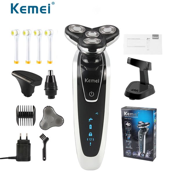kemei electric shaver razor men for beard hair nose trimmer lcd 4 blades electric toothbrush hair clipper with rechargeable base
kemei electric shaver razor men for beard hair nose trimmer lcd 4 blades electric toothbrush hair clipper with rechargeable base
