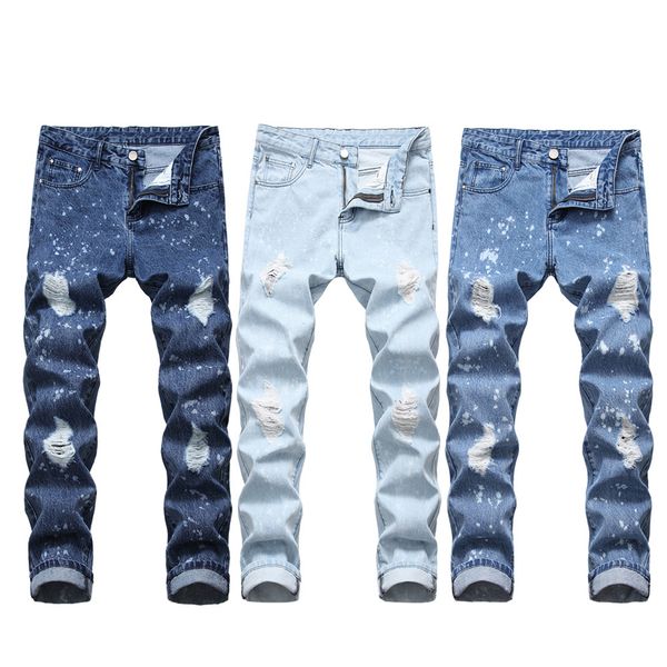 mens straight leg slim ripped jeans european size man jeans white point destroyed jean size 32 34 36 38 40 distressed jean grunge, Blue
mens straight leg slim ripped jeans european size man jeans white point destroyed jean size 32 34 36 38 40 distressed jean grunge, Blue