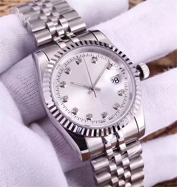 fashion diamond watch with date mens women lovers watches 5 styles diamond automatic mechanical lady wristwatches montre de luxe, Slivery;brown
fashion diamond watch with date mens women lovers watches 5 styles diamond automatic mechanical lady wristwatches montre de luxe, Slivery;brown