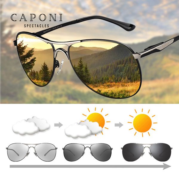 caponi men's sunglasses pchromic classic style alloy eyewear vintage polarized lens avation sun glasses for men uv400 bs8722 cx200704, White;black
caponi men's sunglasses pchromic classic style alloy eyewear vintage polarized lens avation sun glasses for men uv400 bs8722 cx200704, White;black