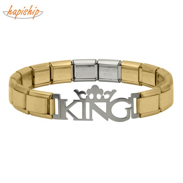 other bracelets hapiship 2021 fashion design king charm stainless steel 7 color 9mm elastic bracelet bangle for women girl wife jewelry g088, Golden;silver
other bracelets hapiship 2021 fashion design king charm stainless steel 7 color 9mm elastic bracelet bangle for women girl wife jewelry g088, Golden;silver