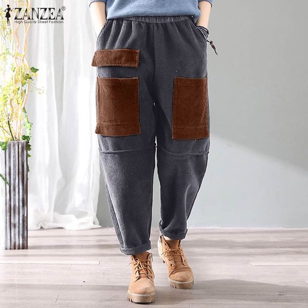 2020 autumn women elastic waist trousers zanzea vintage corduroy harem pants casual turnip pantalon 5xl loose patchwork pants, Black;white
2020 autumn women elastic waist trousers zanzea vintage corduroy harem pants casual turnip pantalon 5xl loose patchwork pants, Black;white