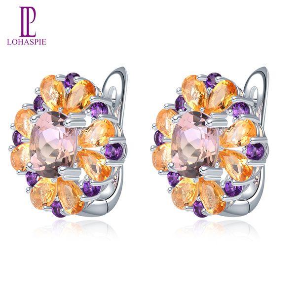 solid 925 sterling silver hoop huggie earrings for women 5.95 carats ametrine citrine amethyst gemstone fine fashion jewelry wedding gift, Golden;silver
solid 925 sterling silver hoop huggie earrings for women 5.95 carats ametrine citrine amethyst gemstone fine fashion jewelry wedding gift, Golden;silver