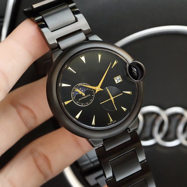 luxury watch automatic mechanical movement 316 stainless steel case reinforced glass mirror fashion stainless steel strap size 42mm 13mm, Slivery;brown
luxury watch automatic mechanical movement 316 stainless steel case reinforced glass mirror fashion stainless steel strap size 42mm 13mm, Slivery;brown