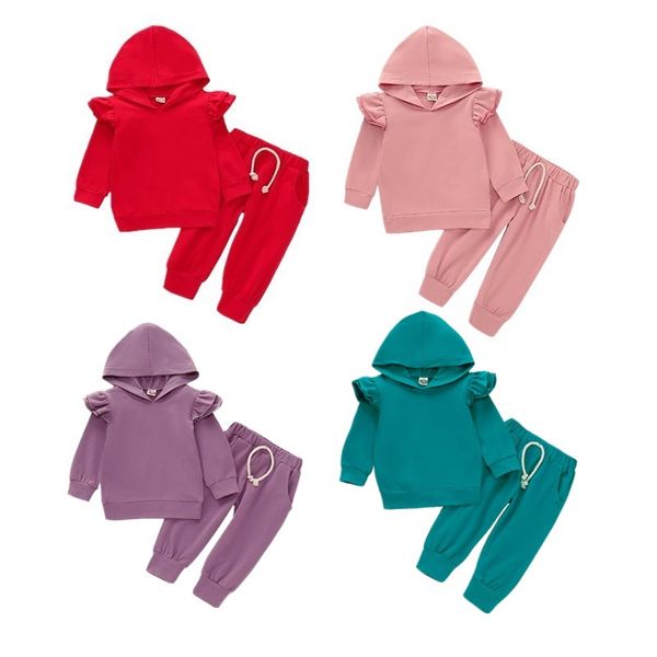 6м-3years осень новорожденный baby girl одежда set оборками hoodie топы + брюки костюмы костюм set, White
6м-3years осень новорожденный baby girl одежда set оборками hoodie топы + брюки костюмы костюм set, White