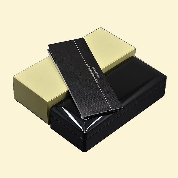 luxury bright black wood pen box with paper manual book stationery office business supplies gift pen case express
luxury bright black wood pen box with paper manual book stationery office business supplies gift pen case express