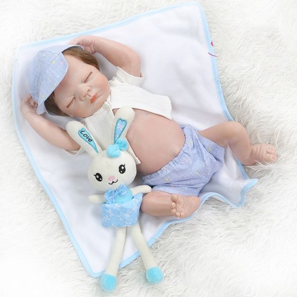 new 52cm bebe doll reborn full body silicone newborn sleeping baby boy bath toy birthday gift kids toys for children
new 52cm bebe doll reborn full body silicone newborn sleeping baby boy bath toy birthday gift kids toys for children