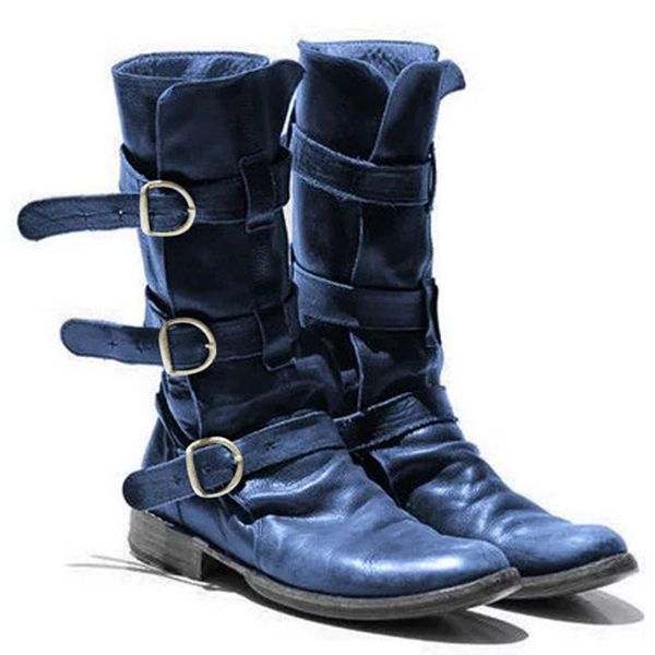 retro cowboy riding boots women casual large size 35-43 middle boots ladies blue round toe belt buckle shoes knee-high booties, Black
retro cowboy riding boots women casual large size 35-43 middle boots ladies blue round toe belt buckle shoes knee-high booties, Black