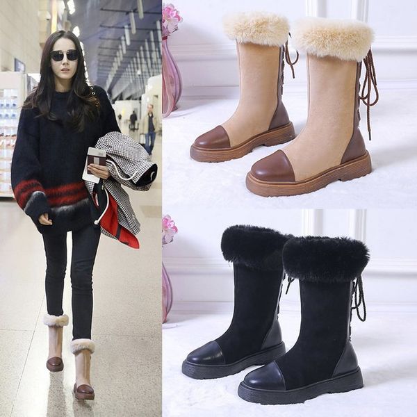 snow boots women's boots children's winter thick bottom plus velvet cotton short new fashion winter thickened tube, Black
snow boots women's boots children's winter thick bottom plus velvet cotton short new fashion winter thickened tube, Black