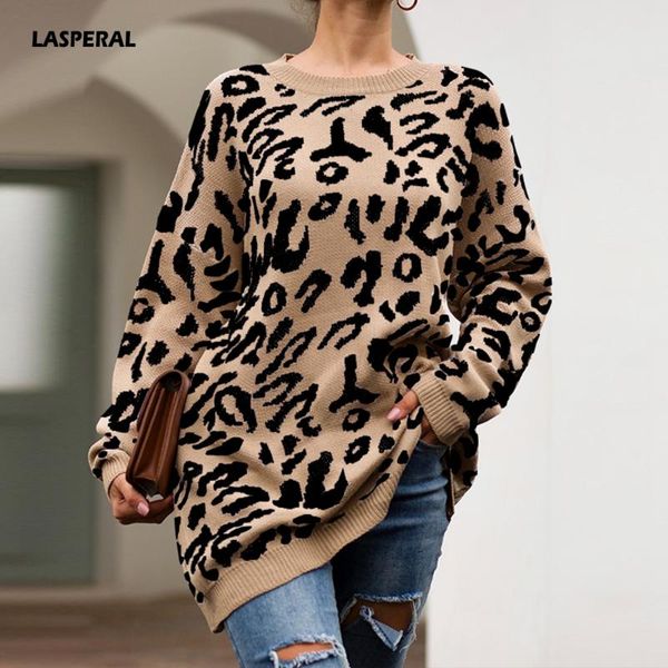 lasperal 2020 woman leopard knitted sweater winter print long sleeve female pullovers casual sweater loose female sweaters, White;black
lasperal 2020 woman leopard knitted sweater winter print long sleeve female pullovers casual sweater loose female sweaters, White;black