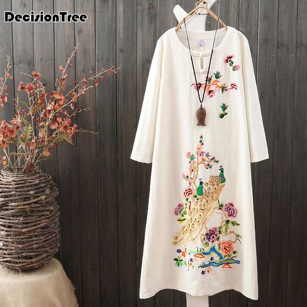 2019 improved o neck women dress chinese classic embroidery cheongsam asian cotton and linen cheongsam dress elegant qipao, Red
2019 improved o neck women dress chinese classic embroidery cheongsam asian cotton and linen cheongsam dress elegant qipao, Red