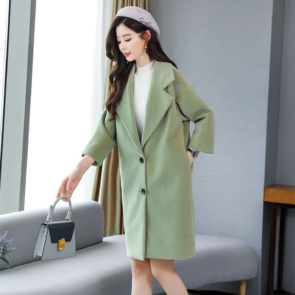 women's wool & blends coat single breasted turn down collar mid-length warm woolen 2021 winter fashion elegant long sleeve, Black
women's wool & blends coat single breasted turn down collar mid-length warm woolen 2021 winter fashion elegant long sleeve, Black