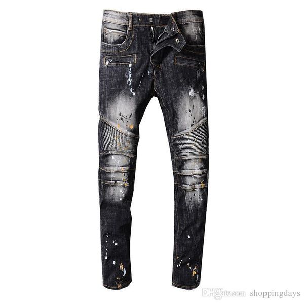 bal mens designer jeans distressed skim pants ripped slim denim motorcycle biker hole hip hop jeans 2019, Blue
bal mens designer jeans distressed skim pants ripped slim denim motorcycle biker hole hip hop jeans 2019, Blue