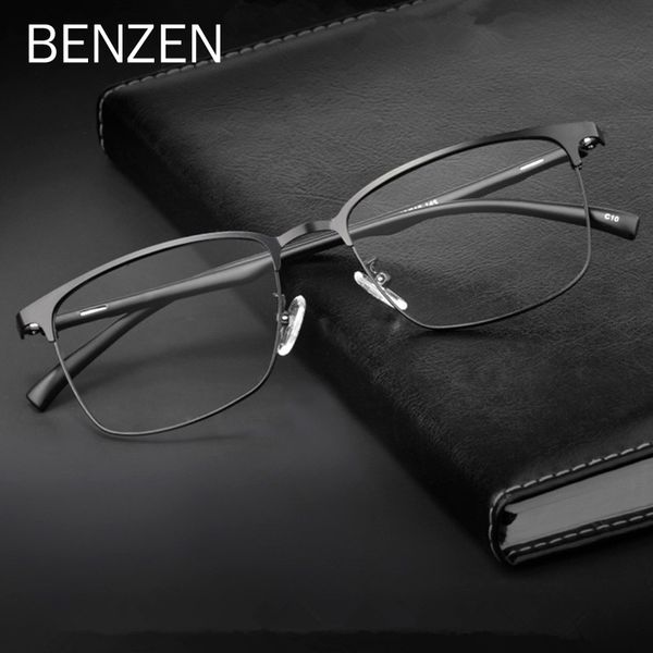 benzen ultralight alloy optical glasses frame men myopia eyeglasses male rectangle prescription eyewear 5267, Black
benzen ultralight alloy optical glasses frame men myopia eyeglasses male rectangle prescription eyewear 5267, Black