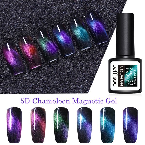 lemooc 8ml chameleon 5d magnetic gel nail polish black base needed glitter blue purple soak off nail art uv gel varnish diy, Red;pink
lemooc 8ml chameleon 5d magnetic gel nail polish black base needed glitter blue purple soak off nail art uv gel varnish diy, Red;pink