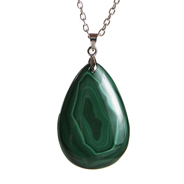 genuine green natural malachite gemstone crystal water drop bead woman men natural chrysocolla pendant 38x26x7mm, Silver
genuine green natural malachite gemstone crystal water drop bead woman men natural chrysocolla pendant 38x26x7mm, Silver