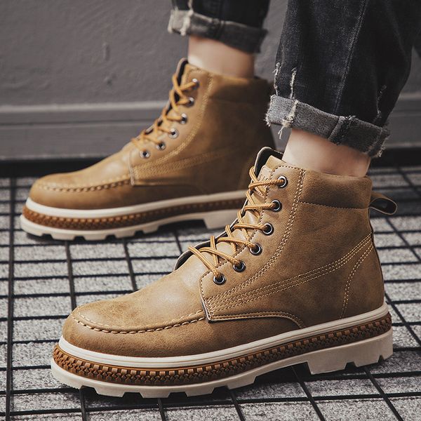 litthing high-boots men british wind short boots tide shoes tooling leather snow men's shoes, Black
litthing high-boots men british wind short boots tide shoes tooling leather snow men's shoes, Black