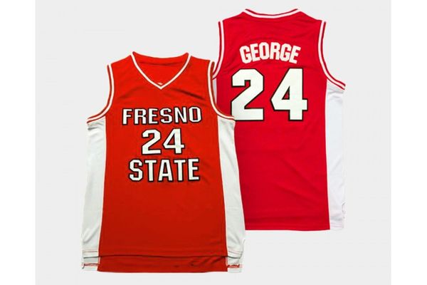 Men 24 Paul George College Basketball Fresno State Bulldogs Jerseys Red Color Team Stitched And Embroidery Sports Good Quality
Men 24 Paul George College Basketball Fresno State Bulldogs Jerseys Red Color Team Stitched And Embroidery Sports Good Quality