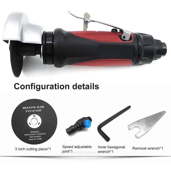 3inch pneumatic air metal cutting machine high speed air pneumatic cutter sanding cutter with speed 2500rpm repair tool
3inch pneumatic air metal cutting machine high speed air pneumatic cutter sanding cutter with speed 2500rpm repair tool
