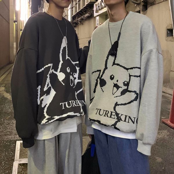 2019 autumn and winter new cartoon anime printing loose round neck sweatshirt fashion casual pullover four-color m-xl, Black
2019 autumn and winter new cartoon anime printing loose round neck sweatshirt fashion casual pullover four-color m-xl, Black