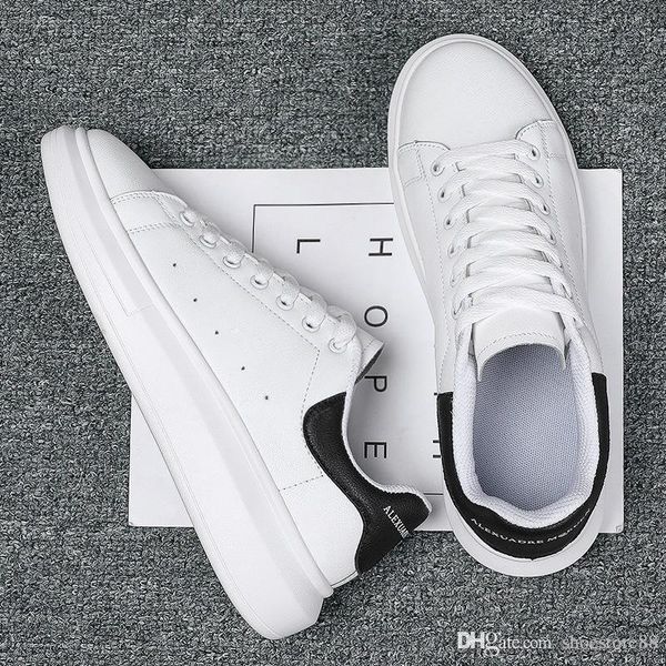 2019 couple shoes autumn new korean leather men's white shoes women's thick bottom lace-up sports casual shoes 35-44
2019 couple shoes autumn new korean leather men's white shoes women's thick bottom lace-up sports casual shoes 35-44