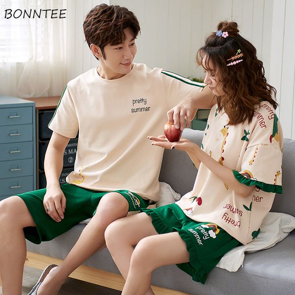 pajama sets 2020 new cotton chic summer cool couple pajamas short sleeve ulzzang soft loose thin female sleepwear various colors, Black;red
pajama sets 2020 new cotton chic summer cool couple pajamas short sleeve ulzzang soft loose thin female sleepwear various colors, Black;red