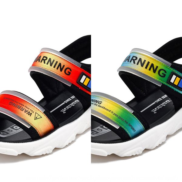 2020 children's male and medium and large children's boys' sandals students' soft sole anti-skid sandals female, Black;red
2020 children's male and medium and large children's boys' sandals students' soft sole anti-skid sandals female, Black;red