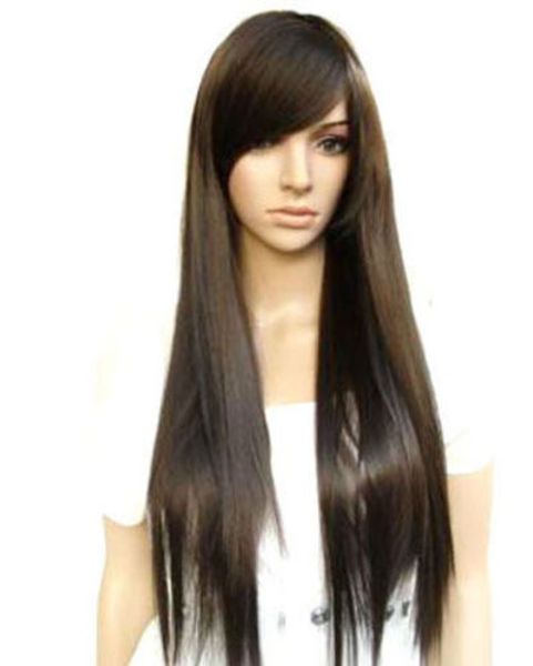 fashion long dark brown straight women lady cosplay hair wig wigs, Black
fashion long dark brown straight women lady cosplay hair wig wigs, Black