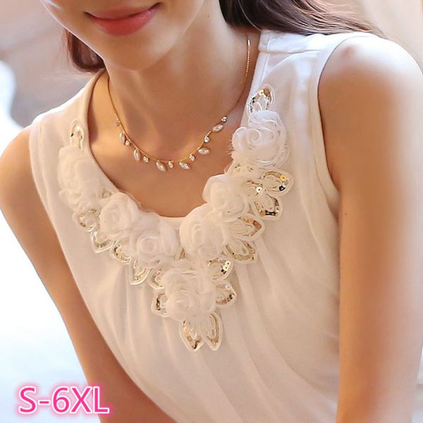 design blusas femininas women blouses blusa feminino white sleeveless chiffon shirt ladies xxxxxl 5xl 6xl plus size shirt
design blusas femininas women blouses blusa feminino white sleeveless chiffon shirt ladies xxxxxl 5xl 6xl plus size shirt